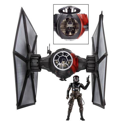 Star Wars: The Force Awakens The Black Series Deluxe First Order TIE Fighter Vehicle with Pilot